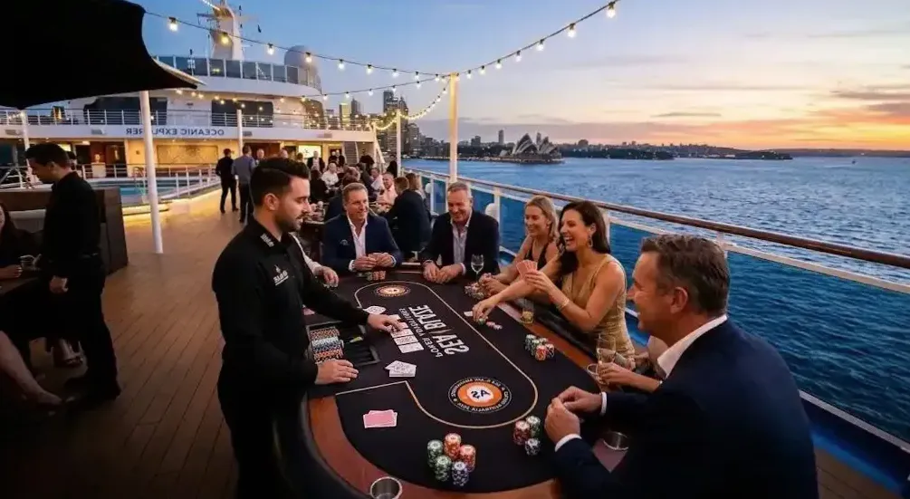Corporate Poker Summit at Sea atmosphere